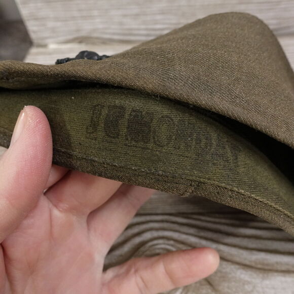 CAP GARRISON MAN'S WOOL SERGE GREEN BERET HAT SZ 6 7/8 - Picture 11 of 11